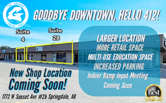 NEWS- Groove Skate Shop New Location Expansion Announcement