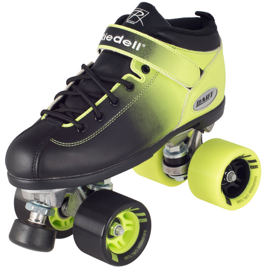 Roller Skates Riedell Dart Ombré Roller Skate Set - Neon Green / Black Fade Riedell The Groove Skate Shop