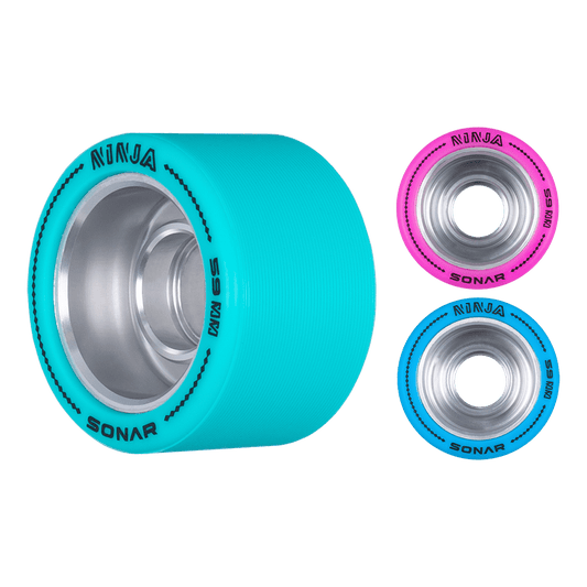 Roller Skate Wheels Sonar Ninja Agile 59mm x 38mm Wheels (4-Pack) Sonar The Groove Skate Shop
