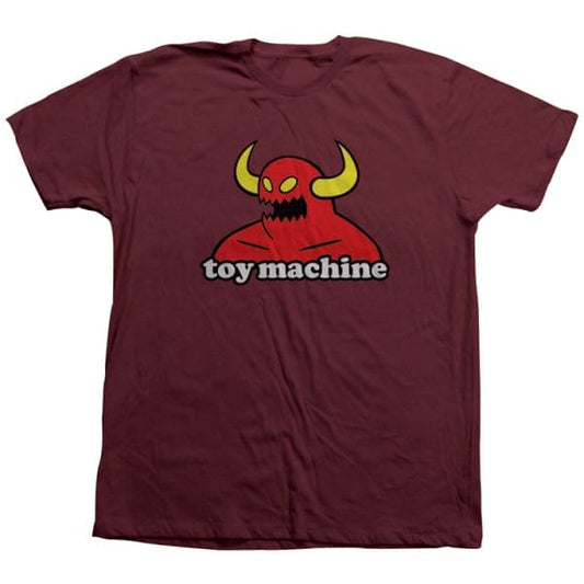 Shirts Toy Machine Monster T-Shirt Wine Red Medium Toy Machine The Groove Skate Shop