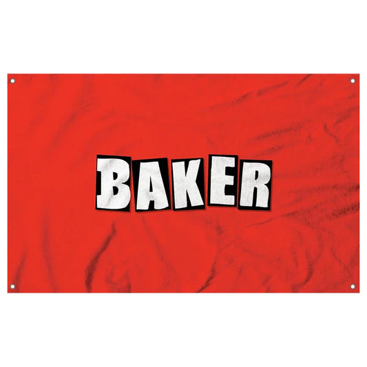 Wall Hanging Baker Skateboards Brand Logo Flag Baker The Groove Skate Shop