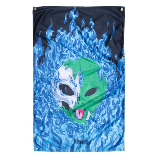 Wall Hanging RipndDip Alien In Heck Wall Banner 30" x 48" RipNDip The Groove Skate Shop