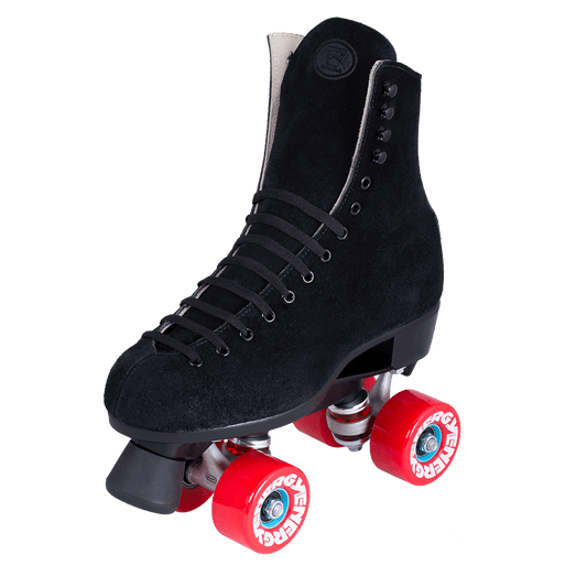  Riedell 135 Zone Outdoor Roller Skate Package - Black The Groove Skate Shop The Groove Skate Shop