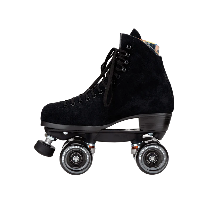 Roller Skates Moxi Lolly Outdoor Complete Roller Skate - Classic Black Suede Moxi The Groove Skate Shop